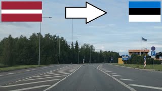 Latvia  Estonia  Crossing The Border By Car [upl. by Medina]