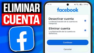 Cómo ELIMINAR o DESACTIVAR una Cuenta de Facebook [upl. by Irac]