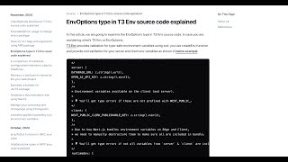 EnvOptions type in T3 Env source code explained [upl. by Nel757]