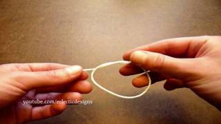 How to Tie Four Basic Knots  Jewelrymaking Techniques [upl. by Ellennahc951]