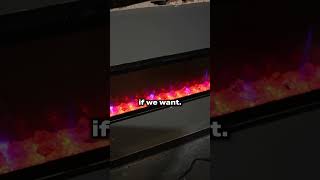 The Dimplex Ignite Evolve electric fireplace fireplace heater shorts [upl. by Warfourd]