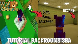 TUTORIAL MASUK BACKROOMS GAME SUPER BEAR ADVENTURE  ABISALI TM [upl. by Atinuaj]