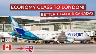 BRUTALLY HONEST  TransAtlantic Economy Class on WESTJETs Boeing 7879 to London Gatwick [upl. by Nnahsal]