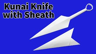 How to Make a Paper Kunai Knife with Sheath Craft Your Own Amazing Ninja Weapon [upl. by Lesley801]