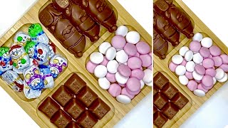 Reverse ASMR Video • Filling platter with sweets and candy • satisfying relaxing sounds [upl. by Ayela135]