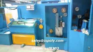 005mm amp 0 07mm EDM brass wire drawing machine and annealing [upl. by Aicatsanna]