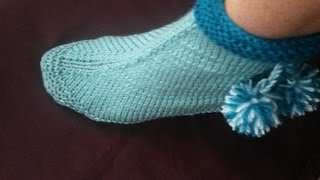 Stricken Hausschuhe Puschen Socken [upl. by Merwin]