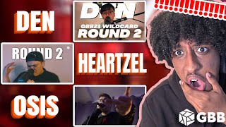 HEARTZEL Osis amp DEN  GBB23 World League Wildcards ROUND 2  YOLOW Beatbox Reaction [upl. by Nymsaj]