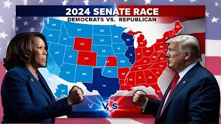 2024 US Senate Map Predictions Latest Poll Data ALL 50 States Democrat vs Republican [upl. by Llig62]