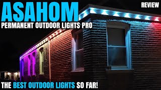 The Best Outdoor LED Lights So Far  ASAHOM 1060 Permanent Outdoor Lights Pro Review [upl. by Enicul]