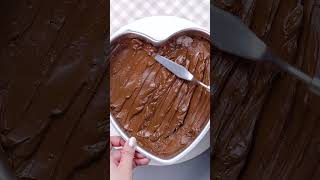 shorts Sweet Heart Chocolate Heart Cake Shape [upl. by Llerraf670]