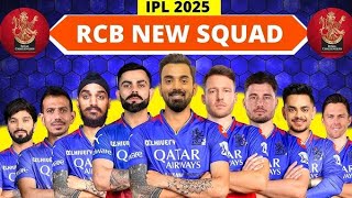 IPL 2025  Royal Challengers Bangaluru Full Squad  RCB New Squad 2025 cricket iplrcb [upl. by Matthieu]