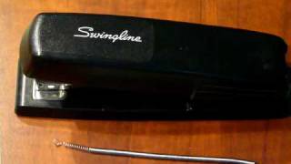 Swingline 545 Stapler  spring replacement [upl. by Aniratak]