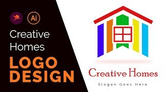 Creative Home Logo Design Tutorial With How to Showcase [upl. by Lance]