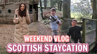 FAMILY WEEKEND AWAY  DUCHALLY COUNTRY ESTATE PERTHSHIRE  SCOTTISH STAYCATION 2023 [upl. by Ainedrag700]