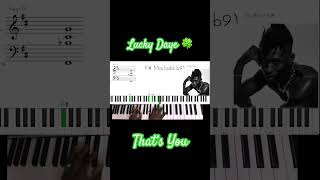 Lucky Daye that’s you piano chords shorts luckydaye thatsyou brunomars [upl. by Notsnorb]