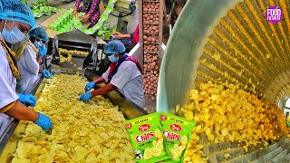 Huge Factory Making of Potato Chips😱😱 इस तरह बनाए जाते हैं आलू के चिप्स Indian Street Food  Kakaji [upl. by Berri]