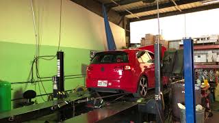 VW Gold GTI Stratified Dyno Pull [upl. by Ellenohs686]