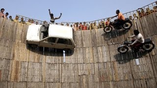 Extreme Indian car and Bike stunt [upl. by Nahttam344]