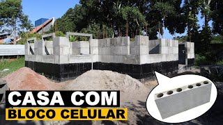 Construindo casa com bloco de concreto celular [upl. by Atahs]