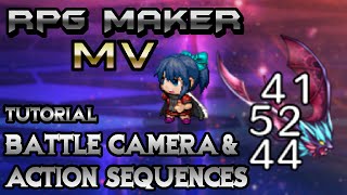 RPG Maker MV Tutorial Battle Camera amp Action Sequences YEP BattleEngineCore amp ActSeqPack Plugins [upl. by Varion]