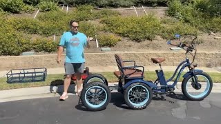 How to Install Cargo Trailer on Rickshaw Subframe Install Different Baskets on the EBike Rickshaw [upl. by Lopes]