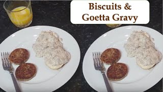 Biscuits and Goetta Gravy  with Goetta on the Side for Breakfast [upl. by Macdougall]