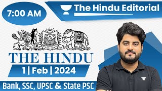 1 Feb 2024  The Hindu Analysis  The Hindu Editorial  Editorial by Vishal sir  Bank  SSC  UPSC [upl. by Eceinej]