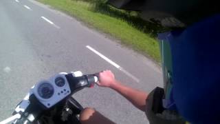 Yamaha Aerox 70cc Stage6 Streetrace Top Speed [upl. by Aer]