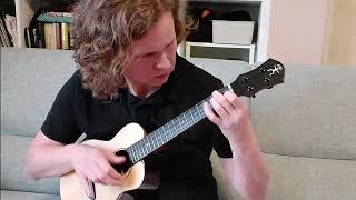 J S Bach  Toccata and Fugue in D minor  solo ukulele [upl. by Audi]