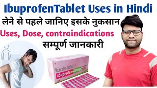 Ibuprofen tablets ip 400 mg  brufen 400 mg tablet uses in hindi  uses side effectsprecuations [upl. by Edythe]