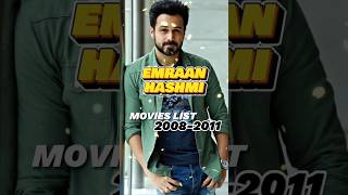 EMRAAN HASHMI MOVIES LIST 20082011 emraanhashmi filmography bollywood [upl. by Assirol884]