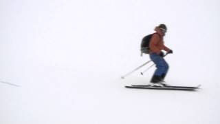 Ski touring  Downhill kick turn [upl. by Etessil]