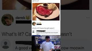 Gordon Ramsay Reacts to RAW Steak 🤣🐄 [upl. by Hardan]