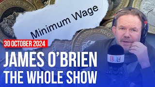 If you cant pay minimum wage should you be in business  James OBrien  The Whole Show [upl. by Raynell]