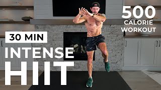 30 Min Intense HIIT Workout For Fat Burn amp Cardio No Equipment No Repeats [upl. by Limoli]