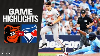 Orioles vs Blue Jays Game Highlights 8724  MLB Highlights [upl. by Ycak]