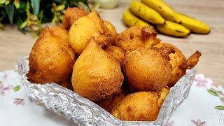 BOLINHO DE CHUVA COM BANANA RÁPIDO E FÁCIL PARA O CAFÉ [upl. by Windsor]