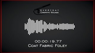 Coat Fabric Foley  HQ Sound Effects [upl. by Oelgnaed94]