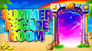 SUMMER ESCAPE ROOM ALL LEVELS FORTNITE BY SUGDENFN Map code  667074660718 [upl. by Id]