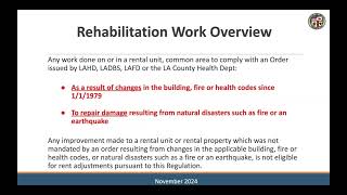 Overview of RSO Allowable Rent SurchargesAdjustments Due to Home Improvement amp High Operating Costs [upl. by Nanis]