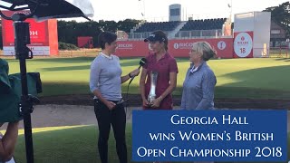 Georgia Hall wins Women’s Open Golf Championship 2018 [upl. by Dekow]