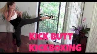 Kickboxing Kickboxing Classes Free Kickboxing Workout Kick Butt Kickbox fat burning cardio abs [upl. by Ekyt]