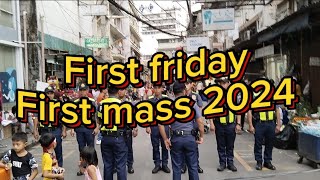 FIRST MASS 2024 IN QUIAPO CHURCH [upl. by Eiclud]