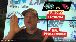 FREE NFL Picks today 111024 Jets vs Cardinals [upl. by Semajwerdna]