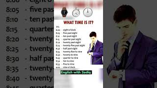 How to tell the time in English  spokenenglish vocabulary advancedenglish [upl. by Ahsad]