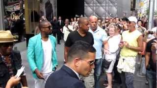 Jay Z and Kanye West go shopping together in New York [upl. by Lloyd524]