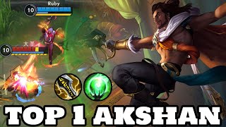 Wild Rift Akshan  Top 1 Akshan Gameplay Rank Challenger [upl. by Lanevuj888]