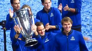 Laver Cup 2019 Trophy Presentation [upl. by Korb889]