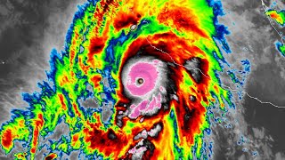 Infrared Satellite Animation of Major Hurricane Patricia 2015 [upl. by Htidra]